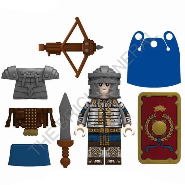 Custom Roman Crossbowman building brick minifigure thumbnail 2