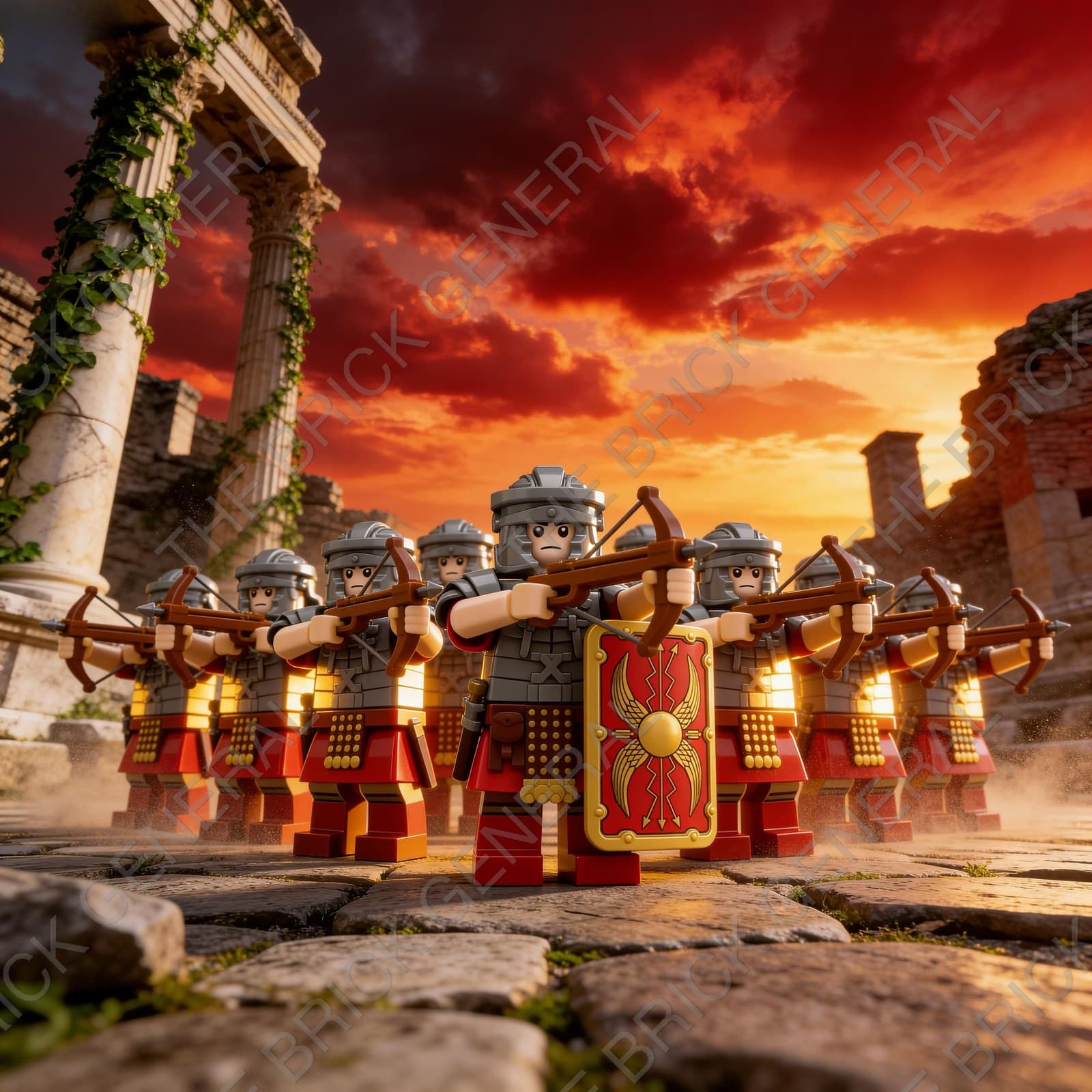 Custom Roman Legionary Set building brick minifigures