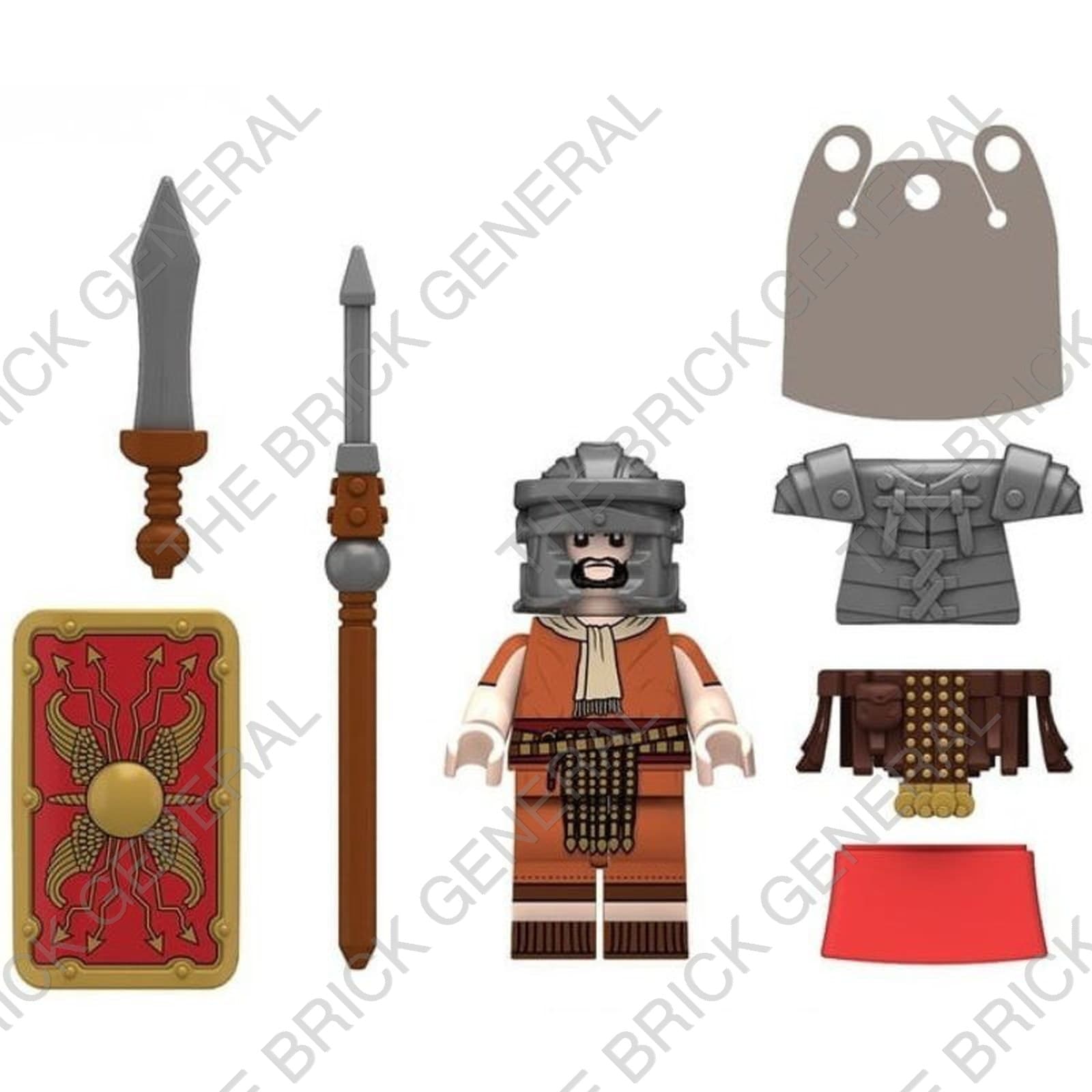 Custom Roman Legionary Set building brick minifigures thumbnail 2