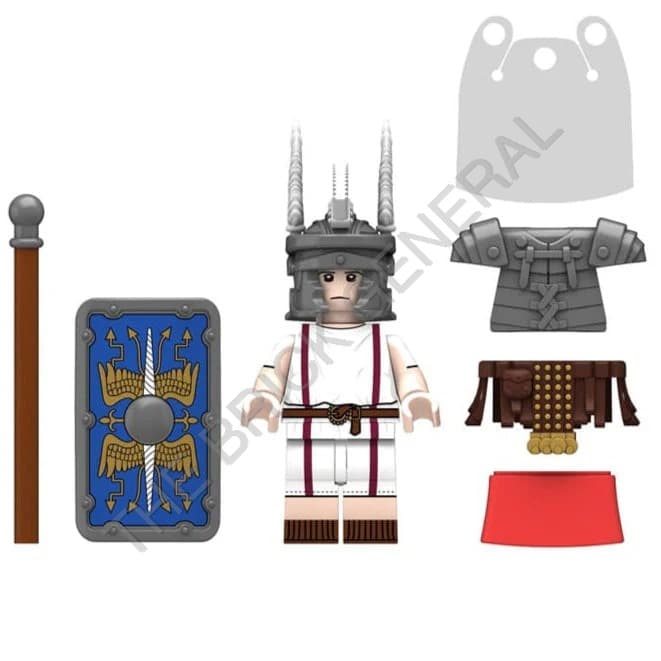 Custom Tesserarius Roman Soldier building brick minifigure thumbnail 2