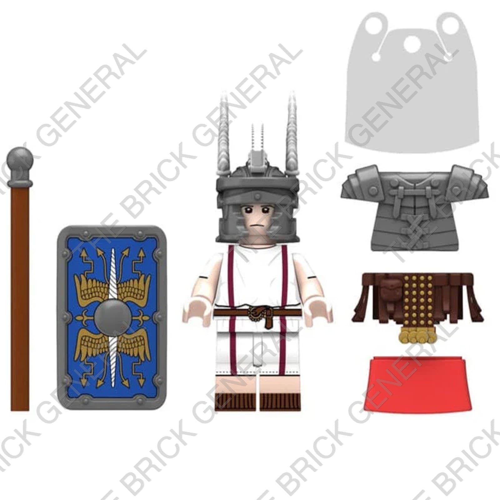Custom Tesserarius Roman Soldier Set building brick minifigures thumbnail 2