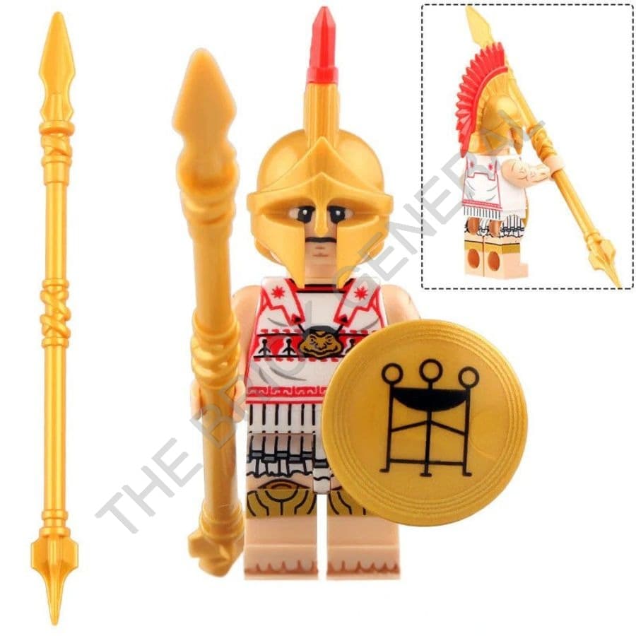 Greek Hoplite Soldier building brick minifigure thumbnail 2
