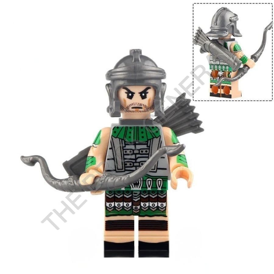 Roman Legion Army Archer building brick minifigure thumbnail 2