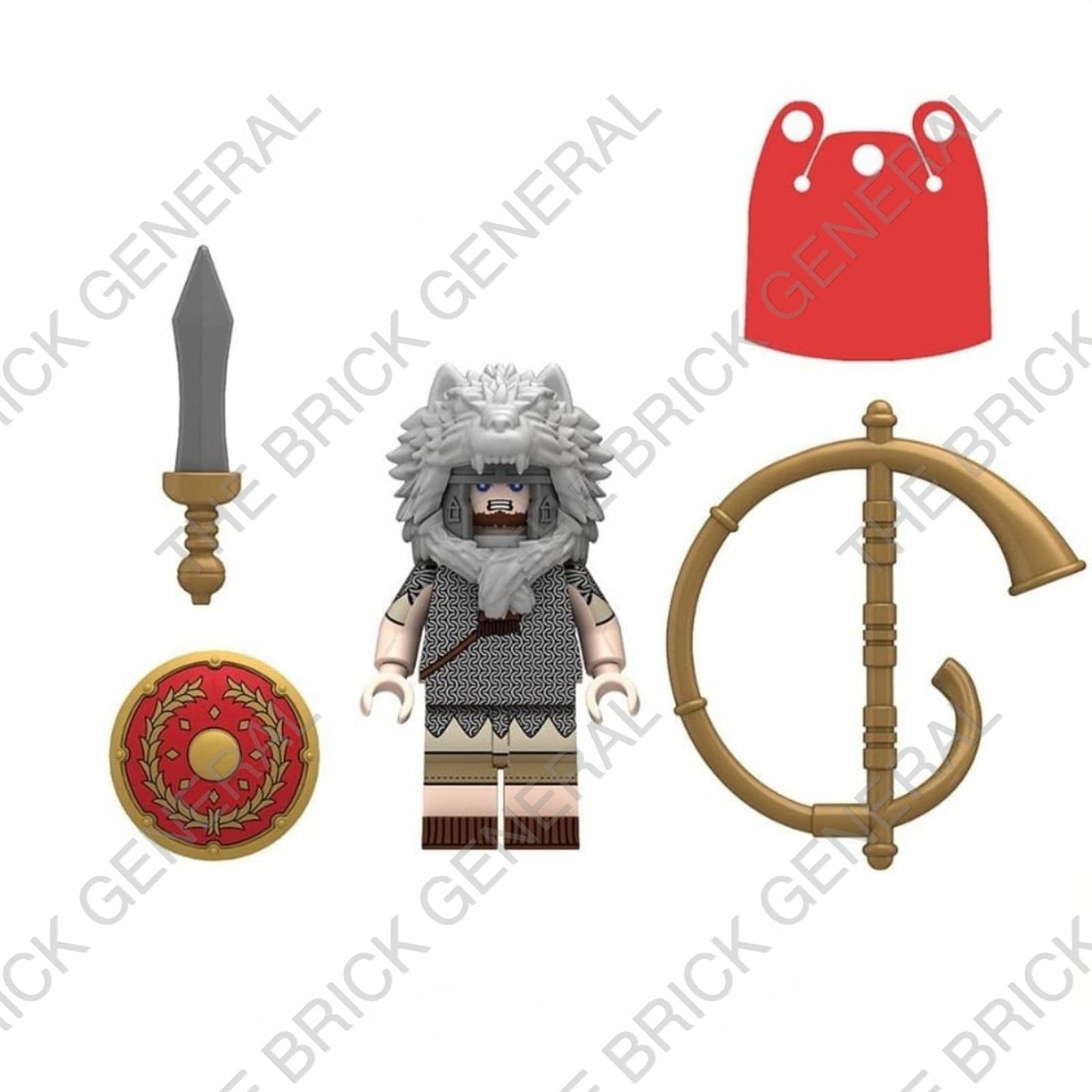 Signifier Trumpeter Aquilifer Roman three-figure set building brick minifigures thumbnail 4