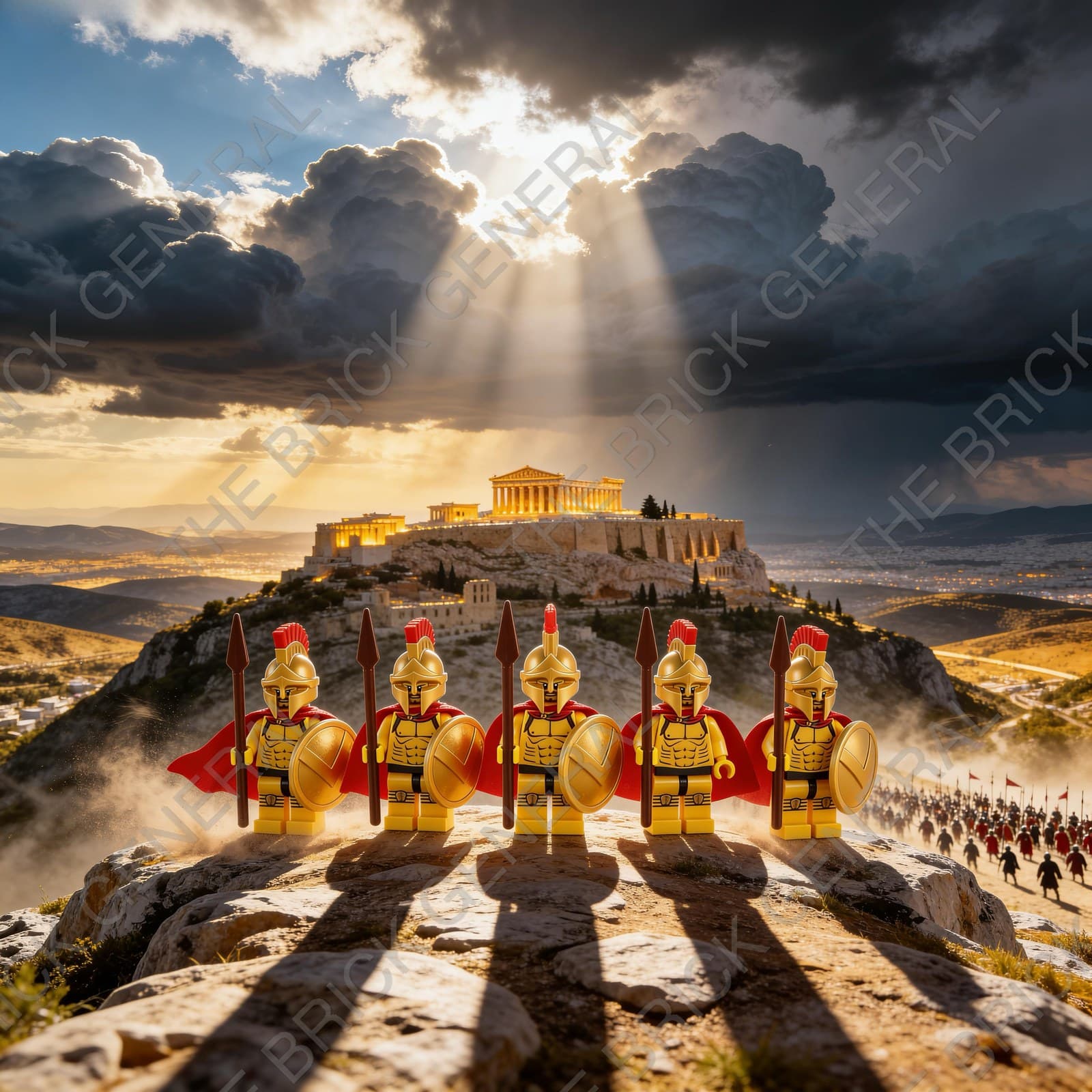 Spartan Warrior Set building brick minifigures — view 1