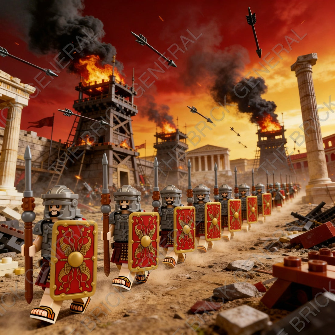 Roman Legion display — Custom Roman Legionary Set formation