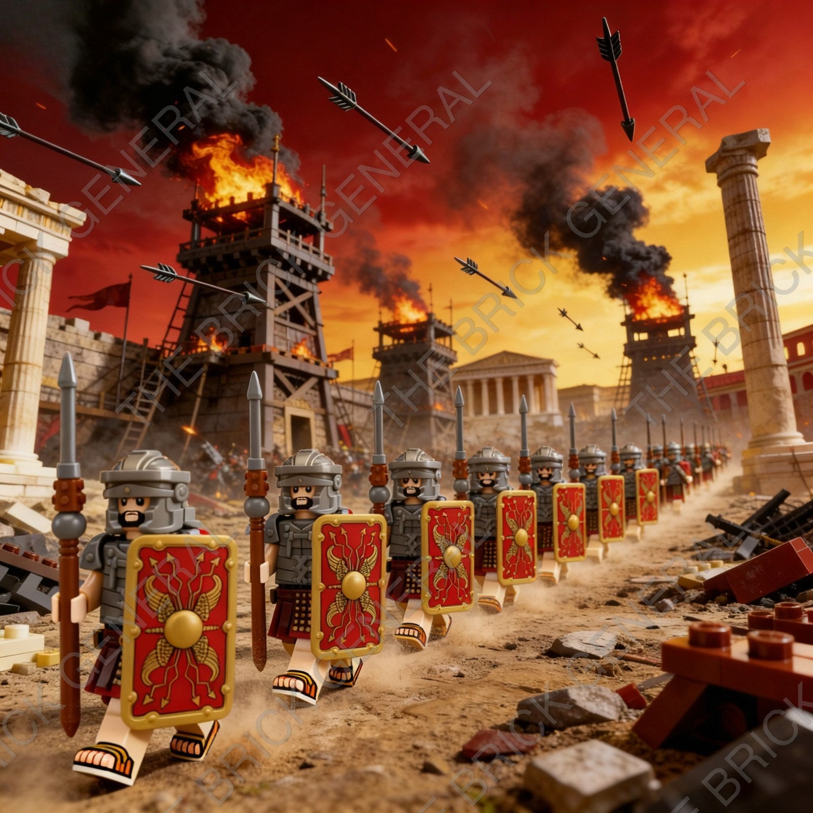 Roman Legion display — Custom Roman Legionary Set formation