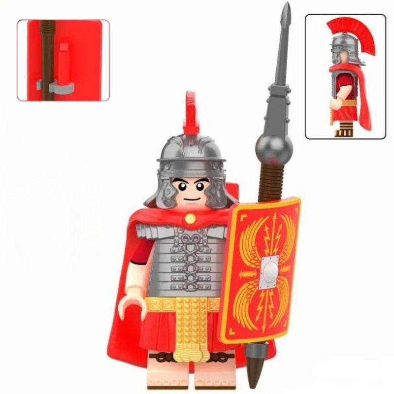 Set Römisches Schweres Infanterie – Roter Umhang und Schild