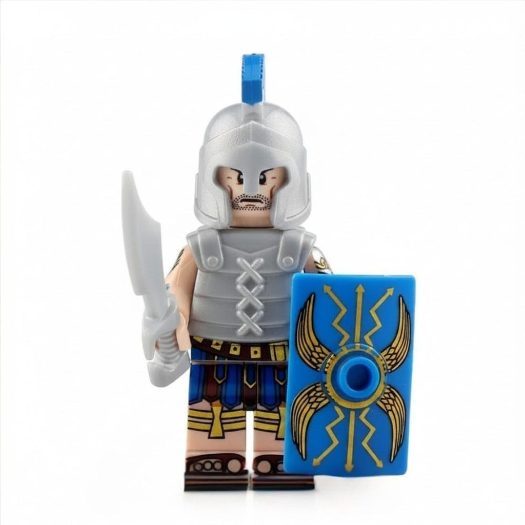 Roman Soldier Set — Blue Shield Silver Armor