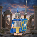 Roman Heavy Infantry - Blue Cape and Shield building brick minifigure