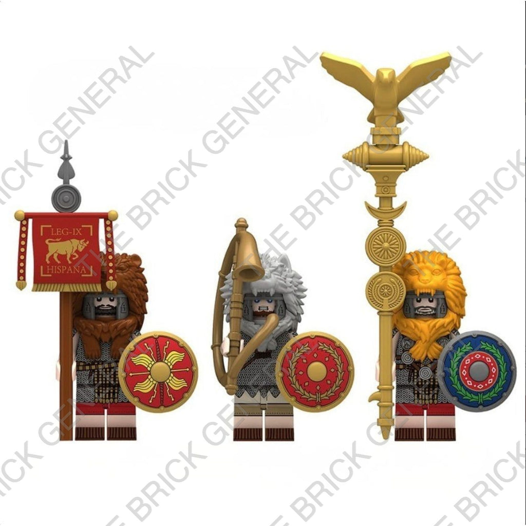 Signifier Trumpeter Aquilifer Roman three-figure set building brick minifigures