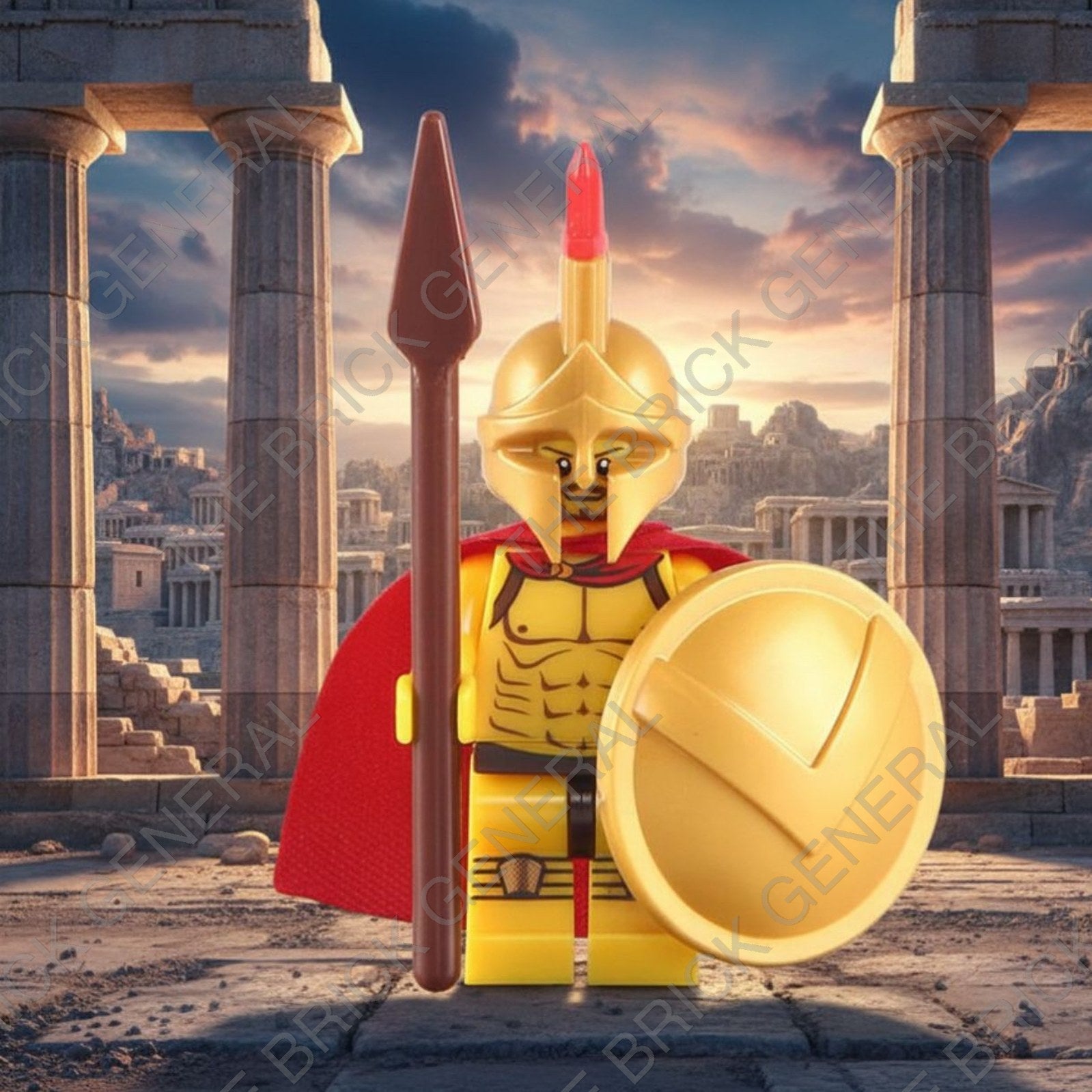 Spartan Warrior building brick minifigure